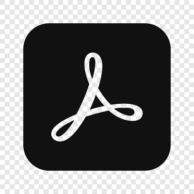 Adobe Acrobat black logo