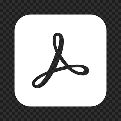 Adobe Acrobat white logo