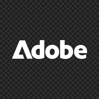 Adobe white logo