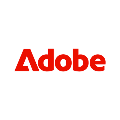 Adobe logo on white background