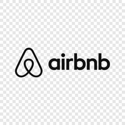 Airbnb black logo