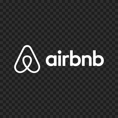 Airbnb white logo