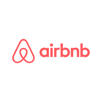 Airbnb logo on white background