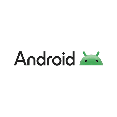 Android logo on white background