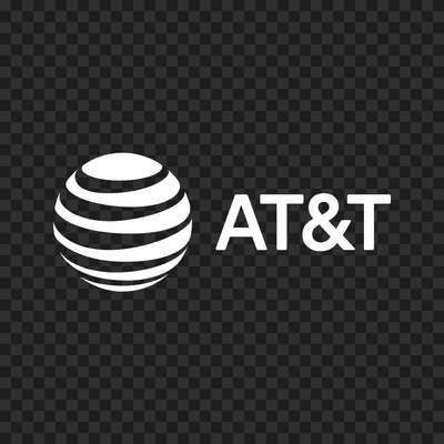 Logo AT&T putih