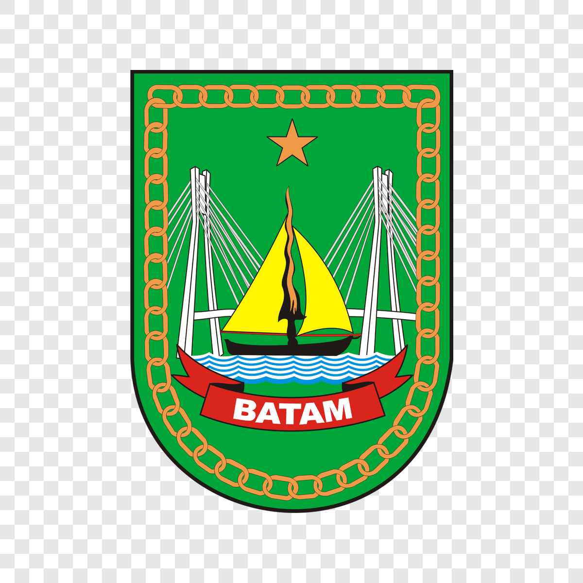 Batam City logo transparent PNG