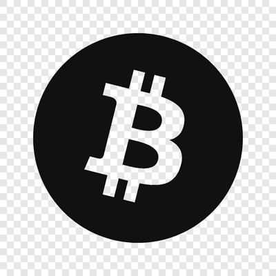 Logo Bitcoin hitam