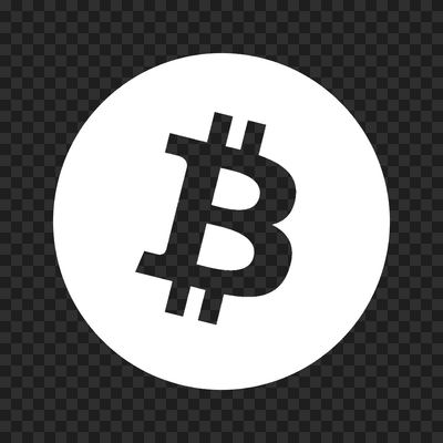 Logo Bitcoin putih