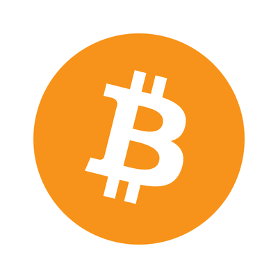 Logo Bitcoin latar putih