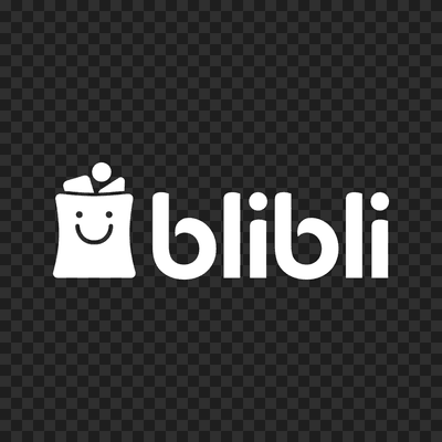 Blibli white logo