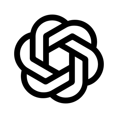 ChatGPT logo on white background