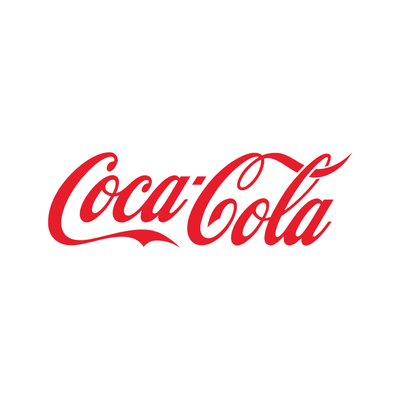Coca-Cola logo on white background