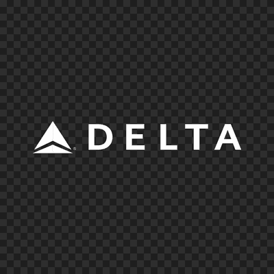 Logo Delta Air Lines putih