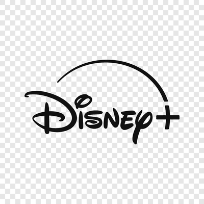 Disney+ black logo