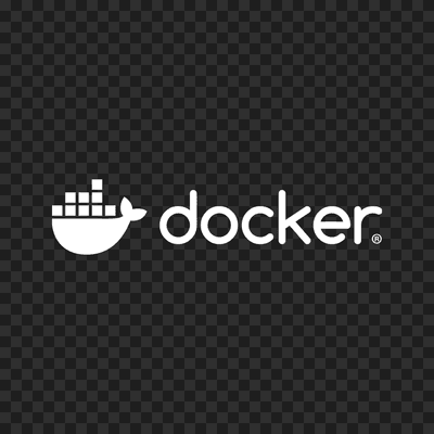 Docker white logo