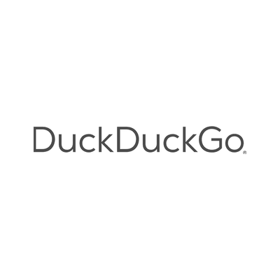 DuckDuckGo logo on white background