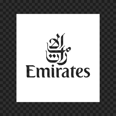 Emirates white logo