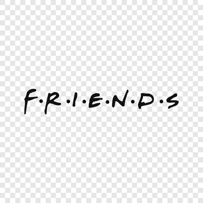 Friends black logo