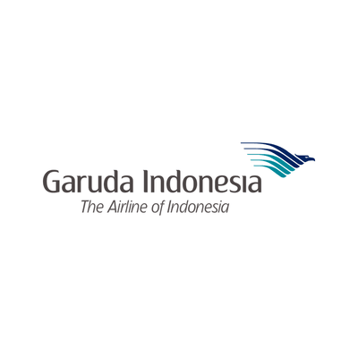 Garuda Indonesia logo on white background