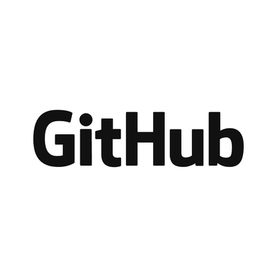 GitHub logo on white background