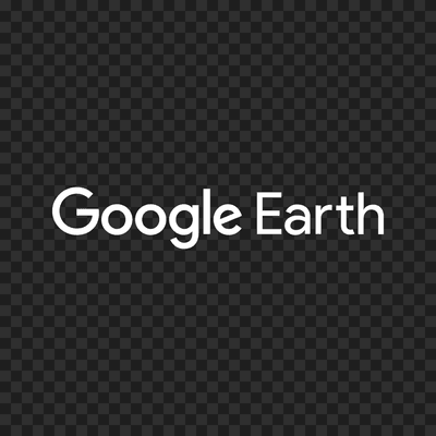 Google Earth white logo