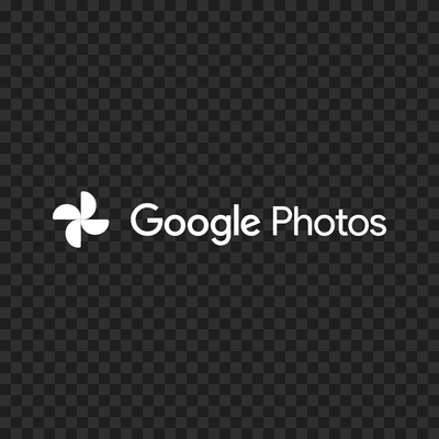 Logo Google Photos putih