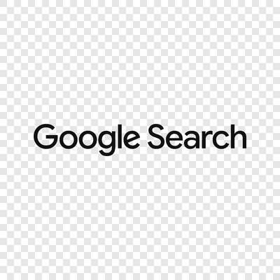 Google Search black logo