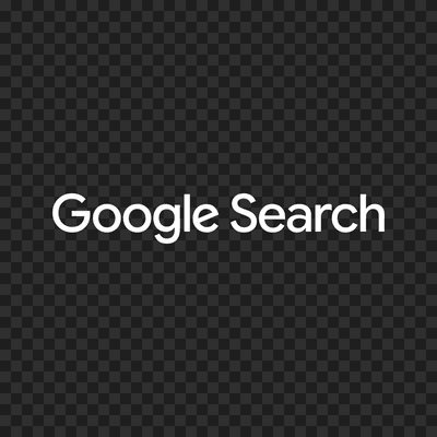 Google Search white logo