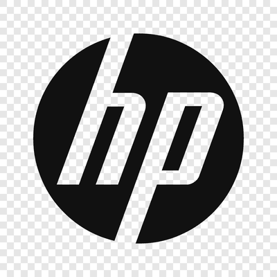 HP black logo