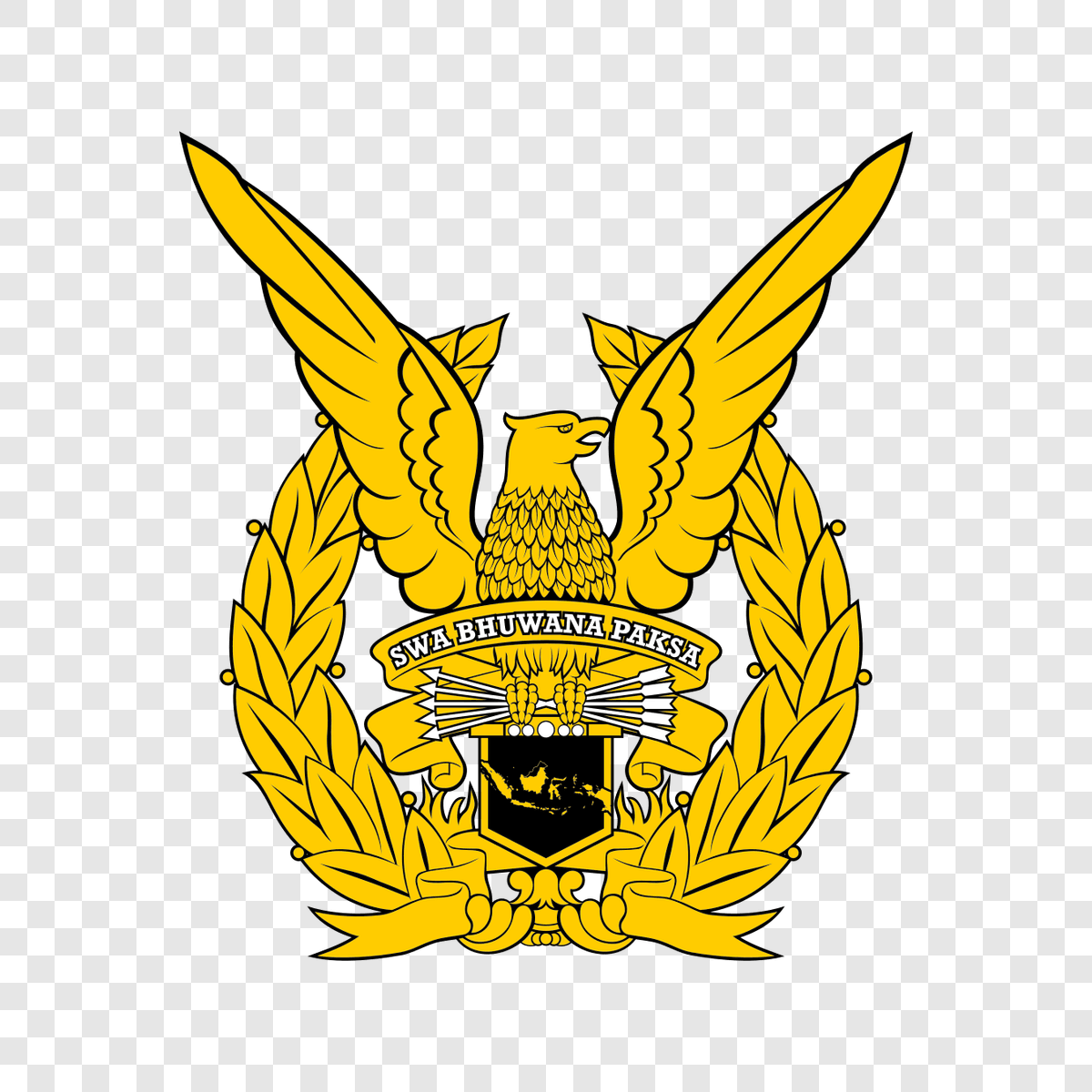 Indonesian Air Force logo transparent PNG