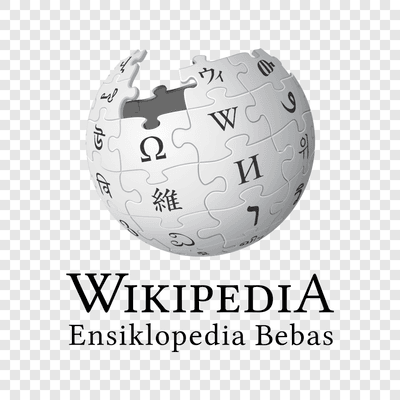 Logo Wikipedia bahasa Indonesia PNG transparan