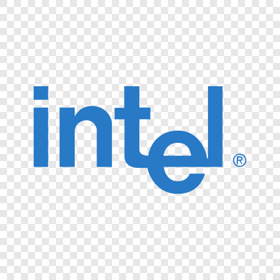 Intel logo 1968–2006