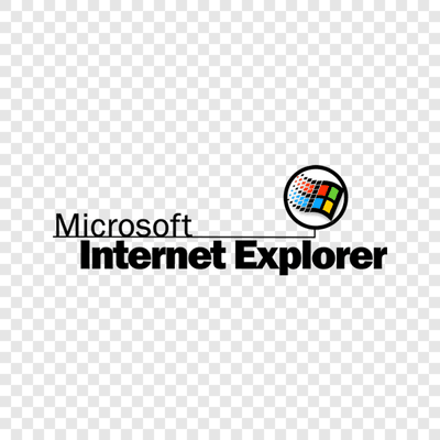 Internet Explorer logo 1995–1997