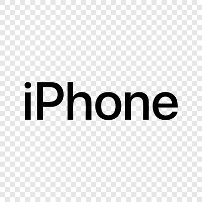 IPhone logo transparent PNG