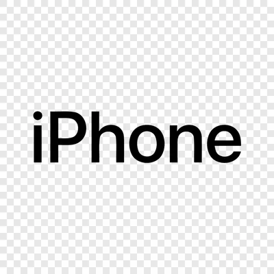 IPhone logo transparent PNG