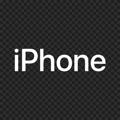 IPhone white logo