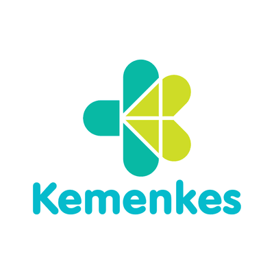 Kementerian Kesehatan logo on white background