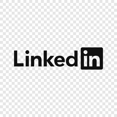 Logo LinkedIn hitam