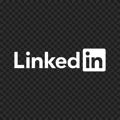 Logo LinkedIn putih