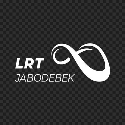 Logo LRT Jabodebek putih