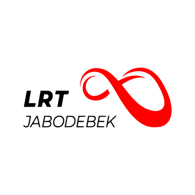 Logo LRT Jabodebek latar putih