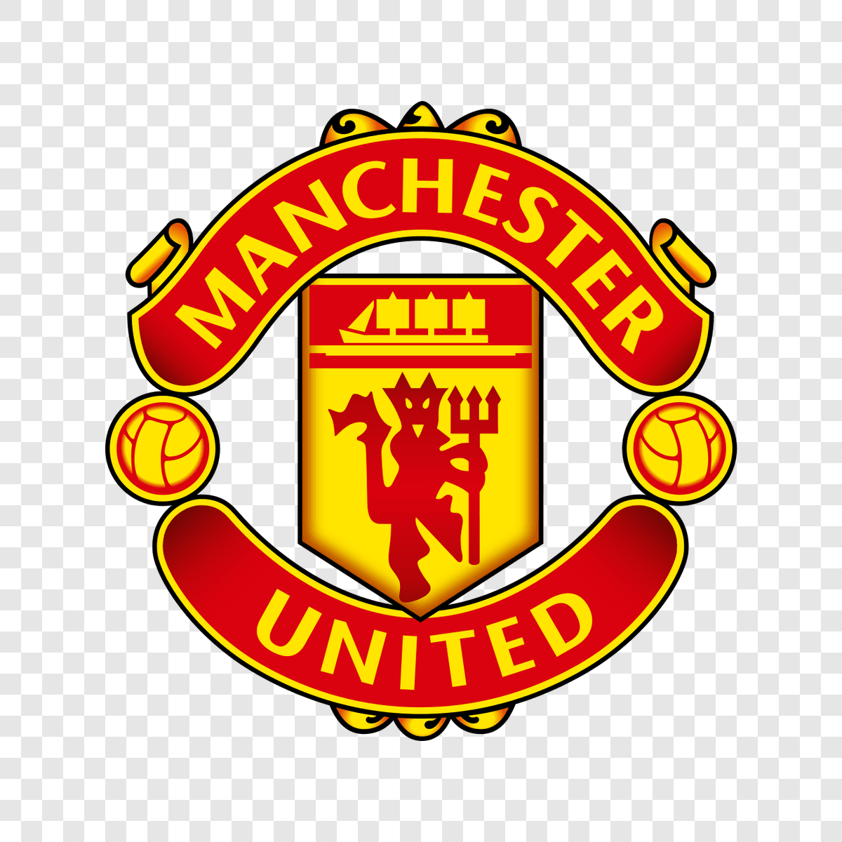 Manchester United logo transparent PNG