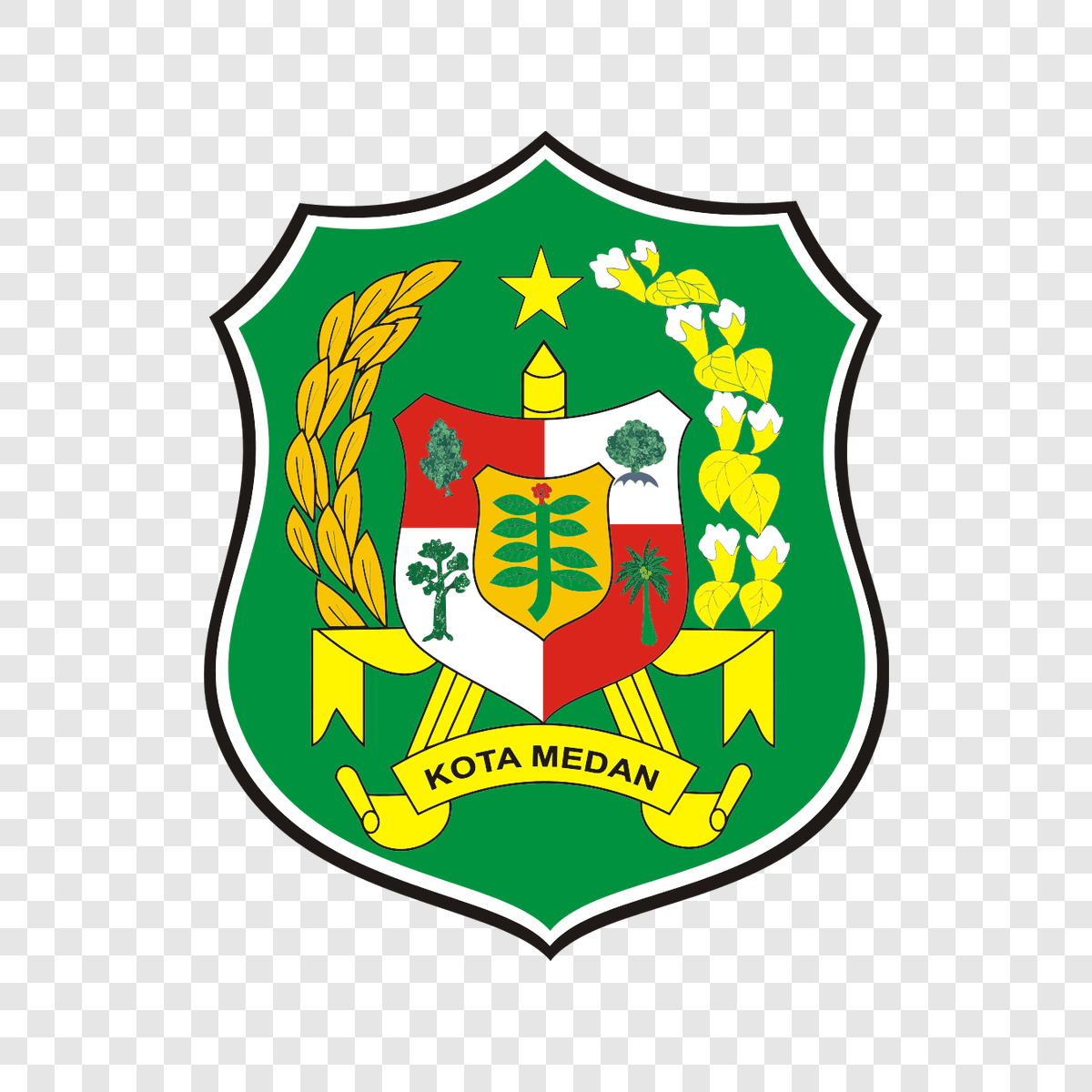 Medan City logo transparent PNG