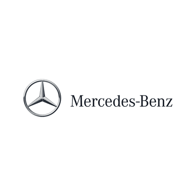 Mercedes-Benz logo on white background