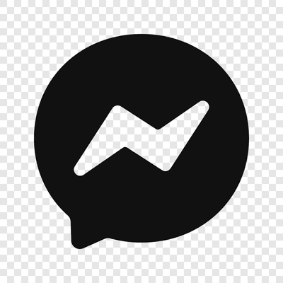 Logo Messenger hitam