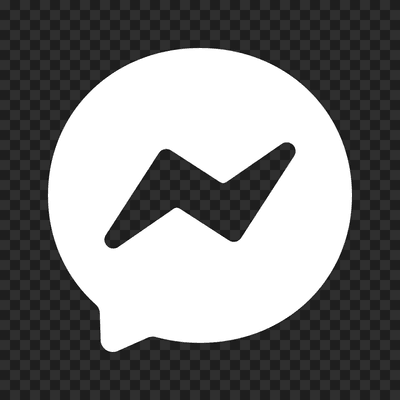 Logo Messenger putih