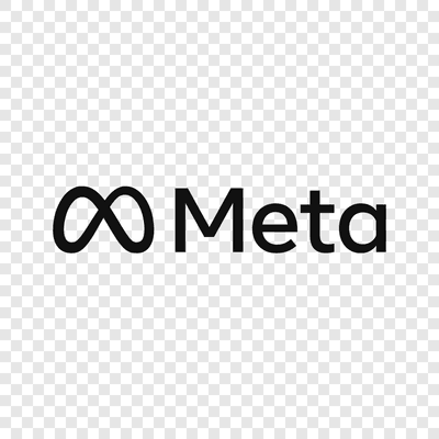 Logo Meta Platforms hitam