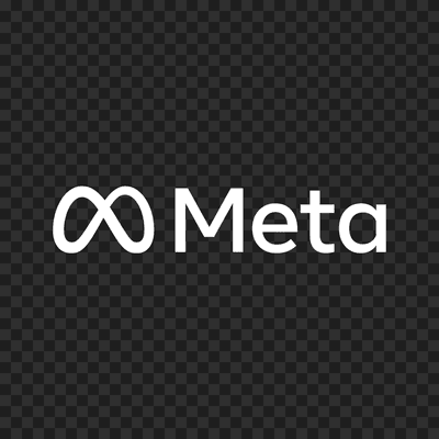 Logo Meta Platforms putih