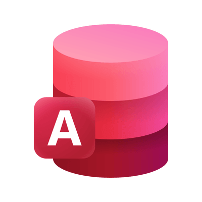 Microsoft Access logo on white background