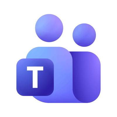 Microsoft Teams logo on white background